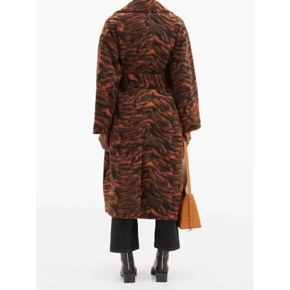 STAND STUDIO Pam wool blend Coat - Rust/Black